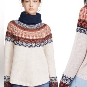 Madewell Brookdale Argyle Sweater Size S